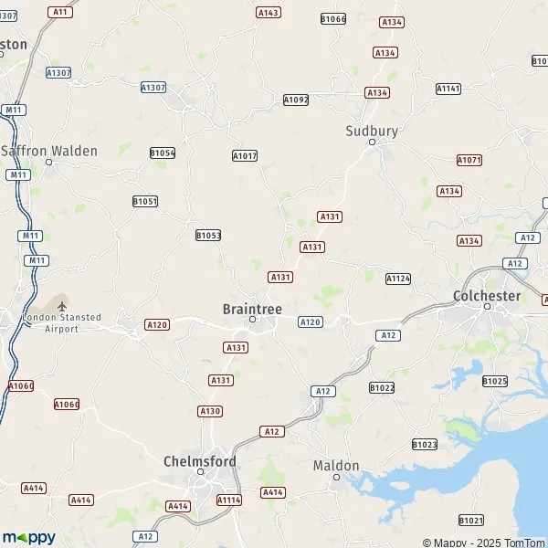 Map Braintree map of Braintree (CB10 2) and practical information